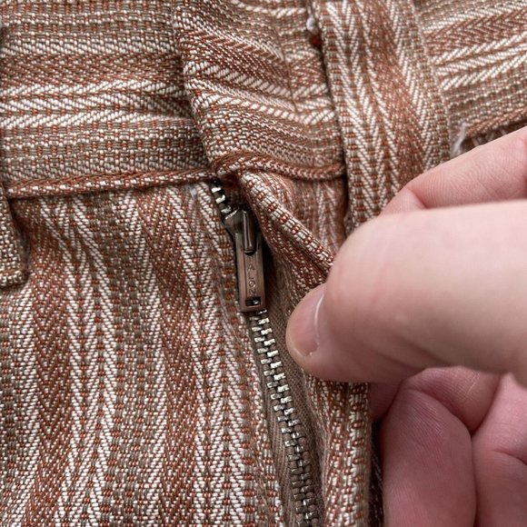 Vintage 70’s Billy the Kid Brown Striped Cut Off Shorts Boys 5 - Picture 3 of 3